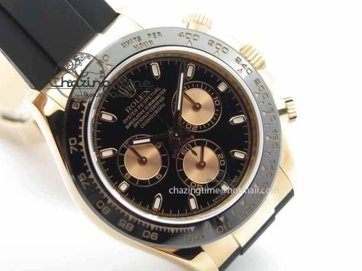 0511 Daytona 116515 Noob 1:1 Best Edition Black RG Dial On Black Rubber Strap A7750 (Free Extra Strap) ZipUp 3743